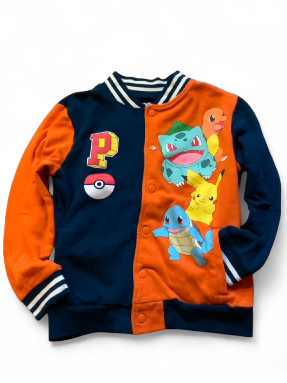 Pokémon Snap Button Down Jacket Boys Medium